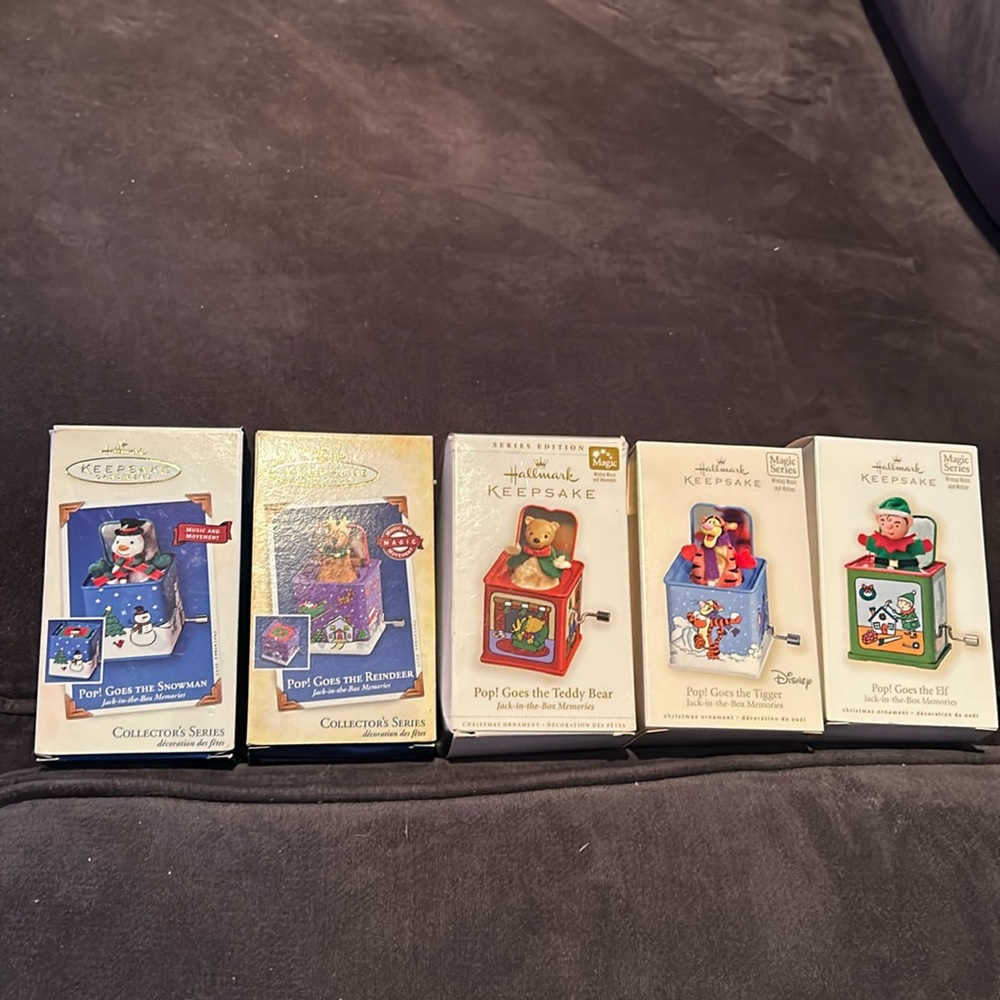 Hallmark keepsake Pop! Ornament collection (5 ornaments)